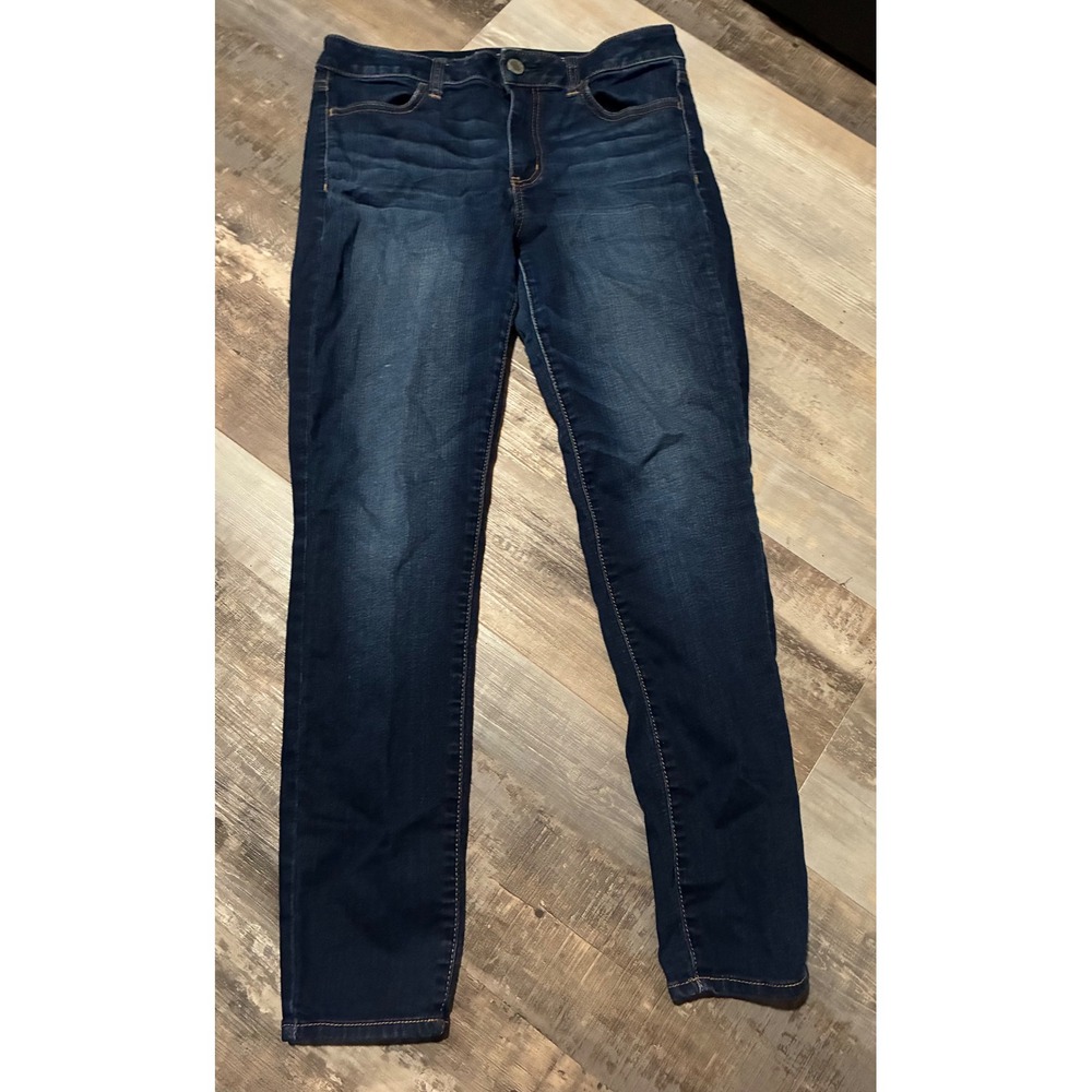 American Eagle Hi-Rise Jegging Super Stretch Dark Wash Skinny Jeans Size 10 Reg